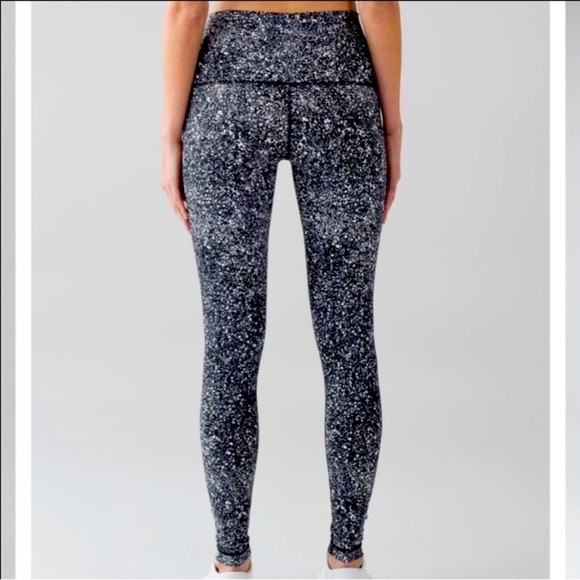 Lululemon/Wunder Under HR splatter Leggings/4 - Picture 7 of 9